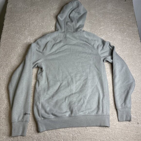 Women's Carhartt Force Small Relaxed Fit Grey Pullover Hoodie - Picture 6 of 6